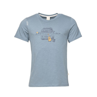 OUT IN NATURE-GREYBLUE-M pánské tričko šedomodré