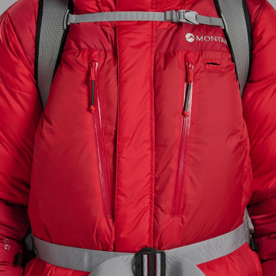 APEX 8000 DOWN JKT-ADRENALINE RED-L unisex bunda červená