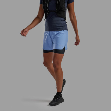 FEM JETSTREAM 6" SHORTS-CORNFLOWER-UK6/XXS dámské kraťasy modré