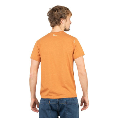 TYROLEAN TRIP-ORANGE BROWN-L pánské tričko oranžovo hnědé