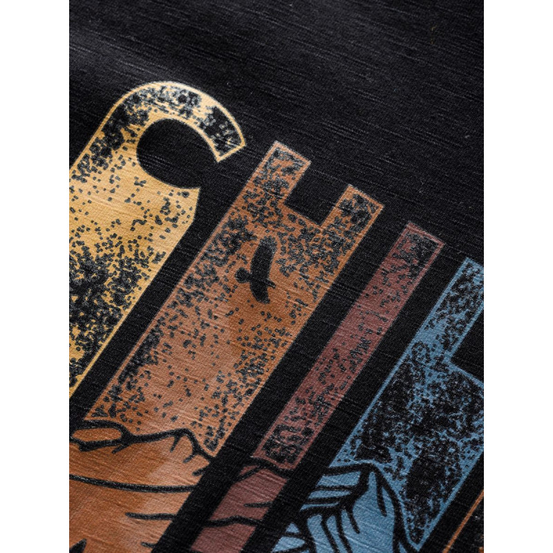 CHILLAZ TIME TO CHILL-BLACK-XL pánské tričko černé