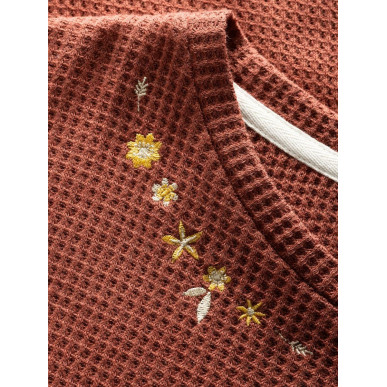 LIMBARA-BRICK-32 dámské tričko s dlouhým rukávem cihlové