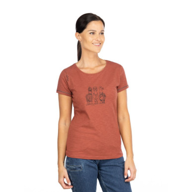 GANDIA ALPACA GANG WINTER-BRICK-36 dámské tričko cihlové