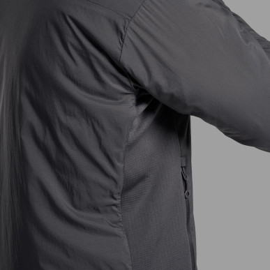 SIROCCO HOODIE-MIDNIGHT GREY-S pánská bunda tmavě šedá