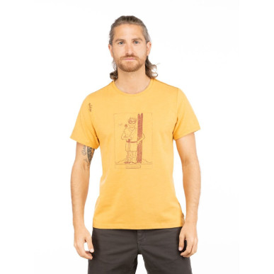 HOMO MONS SPORTIVUS-OCHRE-XS pánské tričko okrové