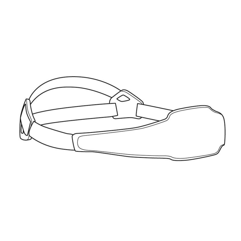 ČERNÝ ELASTICKÝ PÁSEK pro SWIFT RL pro starší typ čelovek