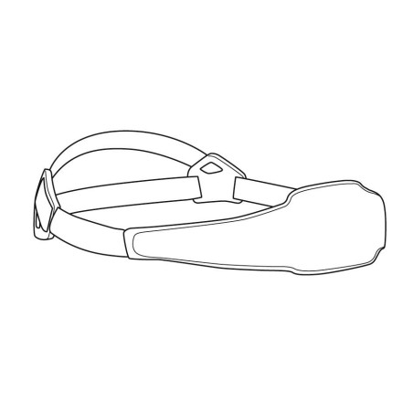 ČERNÝ ELASTICKÝ PÁSEK pro SWIFT RL pro starší typ čelovek