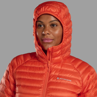 FEM ANTI-FREEZE LITE HOODIE-TIGERLILY-UK10/S dámská bunda oranžová