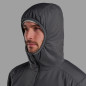 SIROCCO HOODIE-MIDNIGHT GREY-M pánská bunda tmavě šedá