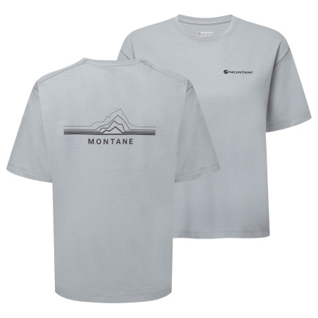 FEM ALHENA MOUNTAIN 25 T-SHIRT-PEBBLE BLUE-UK12/M dámské triko modrošedé