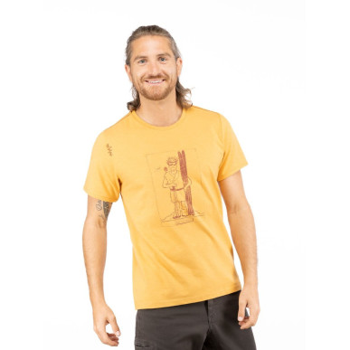 HOMO MONS SPORTIVUS-OCHRE-XXS pánské tričko okrové