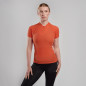 FEM DART NANO ZIP T-SHIRT-TIGERLILY-UK14/L dámské triko oranžové FEM DART NANO ZIP T-SHIRT-TIGERLILY-UK14/L dámské triko oranžové