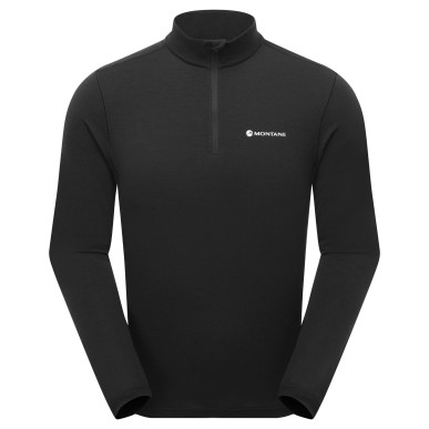 MALLI LS ZIP T SHIRT-BLACK-XXL pánské triko černé
