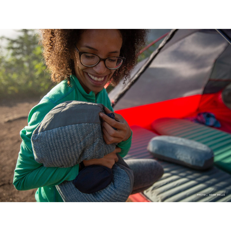 AIR HEAD PILLOW Regular Blue Woven nafukovací polštářek modrý