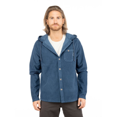 PEAK DISTRICT-DARK BLUE-M pánská košile tmavě modrá