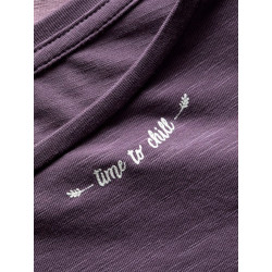 BALANCED-DARK VIOLET-36 dámské tričko s dlouhým rukávem tmavě fialové