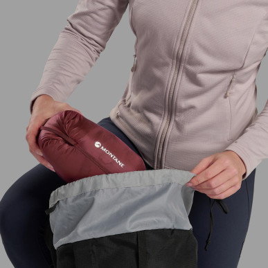 FEM ANTI-FREEZE HOODIE-SUMAC-UK14/L dámská bunda bordó