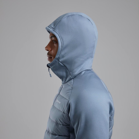 COMPOSITE HOODIE-STONE BLUE-XL pánská bunda šedomodrá