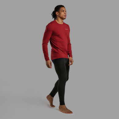 MALLI LONG SLEEVE T SHIRT-DARK MAPLE-S pánské triko tmavě červené