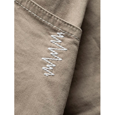 JESSY-DARK SAND-34 dámské 3/4 kalhoty tmavě pískové