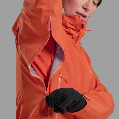 FEM ALTA LITE JKT-TIGERLILY-UK16/XL dámská bunda oranžová