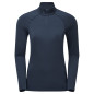 FEM DART XT ZIP NECK-ECLIPSE BLUE-UK8/XS dámské triko dlouhý ruk. modré