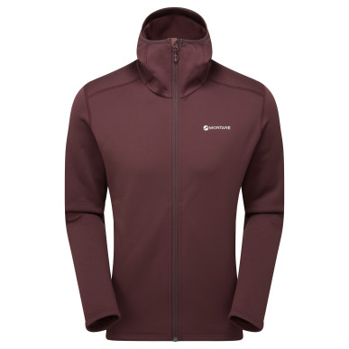 FURY HOODIE-DARK GARNET-M pánská mikina hnědofialová