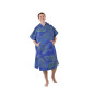 PACKTOWL CHANGING PONCHO L/XL Botanical pončo/ručník modré s motivem listů PACKTOWL CHANGING PONCHO L/XL Botanical pončo/ručník modré s motivem listů