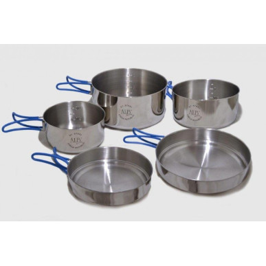 EVEREST ČESKÁ NEREZ SADA nádobí 5dílná 