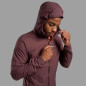 FEATHERLITE HOODIE-DARK GARNET-M pánská bunda hnědofialová