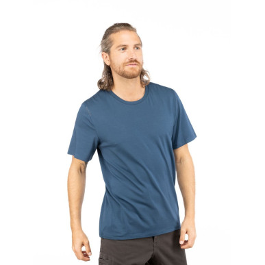 MOUNTAIN LOGO-DARK BLUE-XS pánské tričko tmavě modré