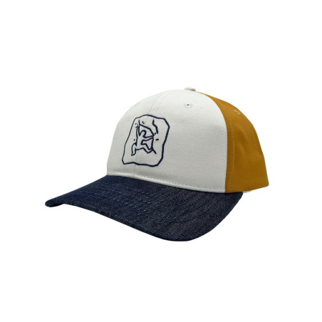 CLIMBING-WHITE/CURRY/BLACK-kšiltovka bílohnědočerná