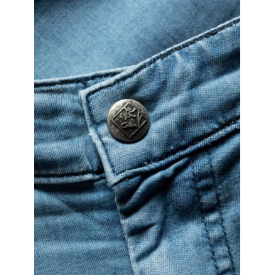 KUFSTEIN 3.0-DENIM LIGHT BLUE-M pánské kraťasy světle modré denim