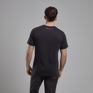 ABSTRACT MOUNTAIN T-SHIRT-MIDNIGHT GREY-XL pánské triko tmavě šedé