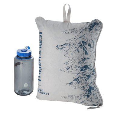 ARGO BLANKET Valley View Print_eraLoftová přikrývka šedá hory