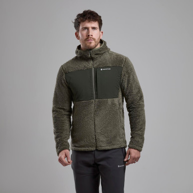 CALDUS XT HOODIE-CAPER-M pánská bunda olivová