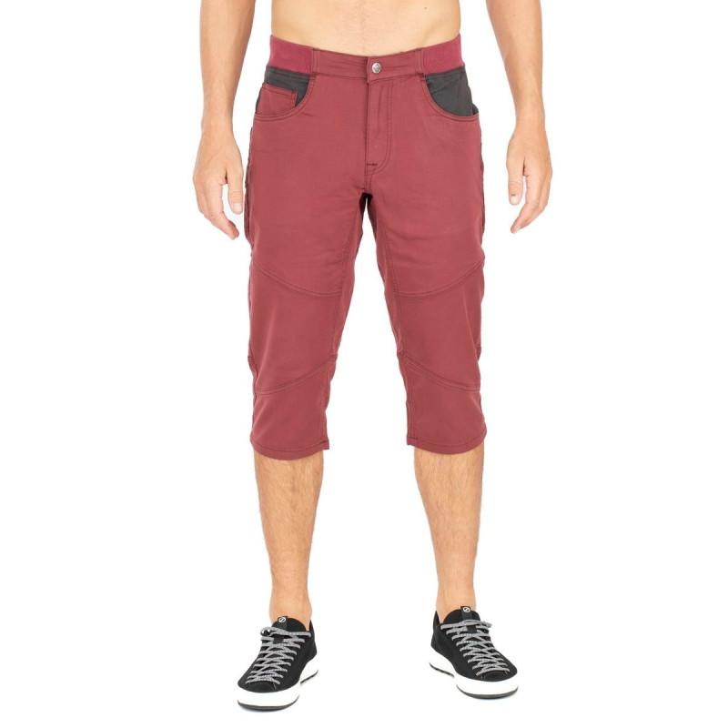 BANFF-DARK RED-XS pánské 3/4 kalhoty tmavě červené BANFF-DARK RED-XS pánské 3/4 kalhoty tmavě červené