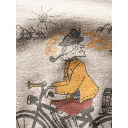 TYROLEAN TRIP-DARK SAND-L pánské tričko tmavě pískové