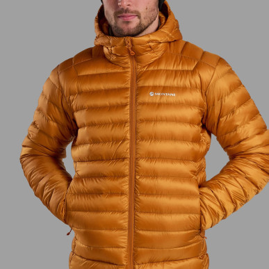 ANTI-FREEZE HOODIE-AMBER-M pánská bunda oranžová