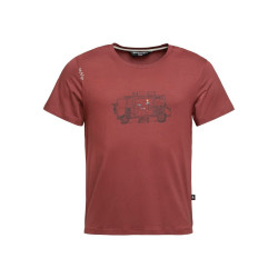 VAN LIFE-DARK RED-M pánské tričko tmavě červené