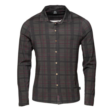 SEBASTIAN 2.0-DARK GREY-S pánská košile tmavě šedá