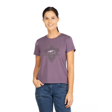 ISEO ROCK HERO WINTER-DARK VIOLET-48 dámské tričko tmavě fialové
