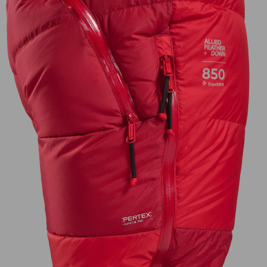 APEX 8000 DOWN SALOPETTES-ADRENALINE RED-S unisex kalhoty červené