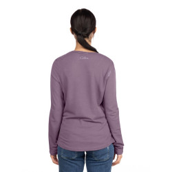 DALMATIEN ORNAMENT-DARK VIOLET-38 dámské tričko s dlouhým rukávem tmavě fialové