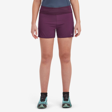 FEM SLIPSTREAM TWIN SKIN SHORTS-SASKATOON BERRY-UK14/L dámské kraťasy vínové