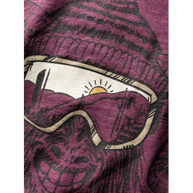 ROCK HERO WINTER-DARK BORDEAUX-S pánské tričko tmavě vínové