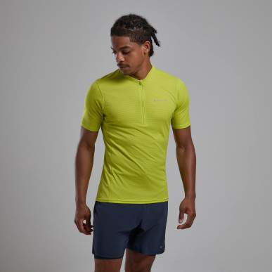 DART NANO ZIP T-SHIRT-CITRUS SPRING-S pánské triko žlutozelené