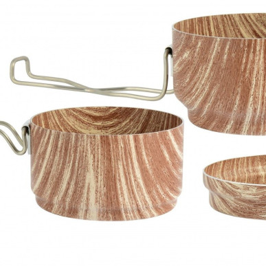 ČESKÝ EŠUS WOOD 3dílný, design dřevo