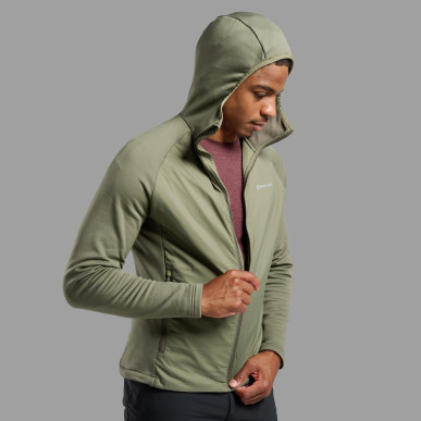 SIROCCO LITE HOODIE-CAPER-S pánská bunda olivová