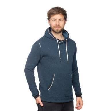 ALICANTE LOGO 2.0-DARK BLUE-XL pánská mikina s kapucí tmavě modrá